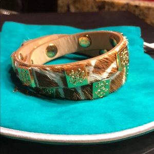 Rustic Cuff Bracelet Meagan Giraffe Wrap